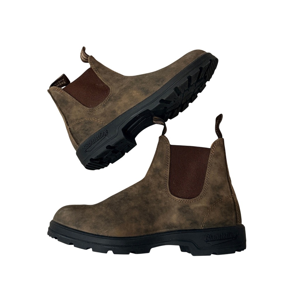 Blundstone 585 Classic Chelsea Boots Rustic Brown Leather Women's 6.5 Gorpcore